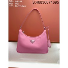 블랙프레임공장 프라다 리에디션 리나일론 미니백 1NE204 22*18*6.5cm 핑크 