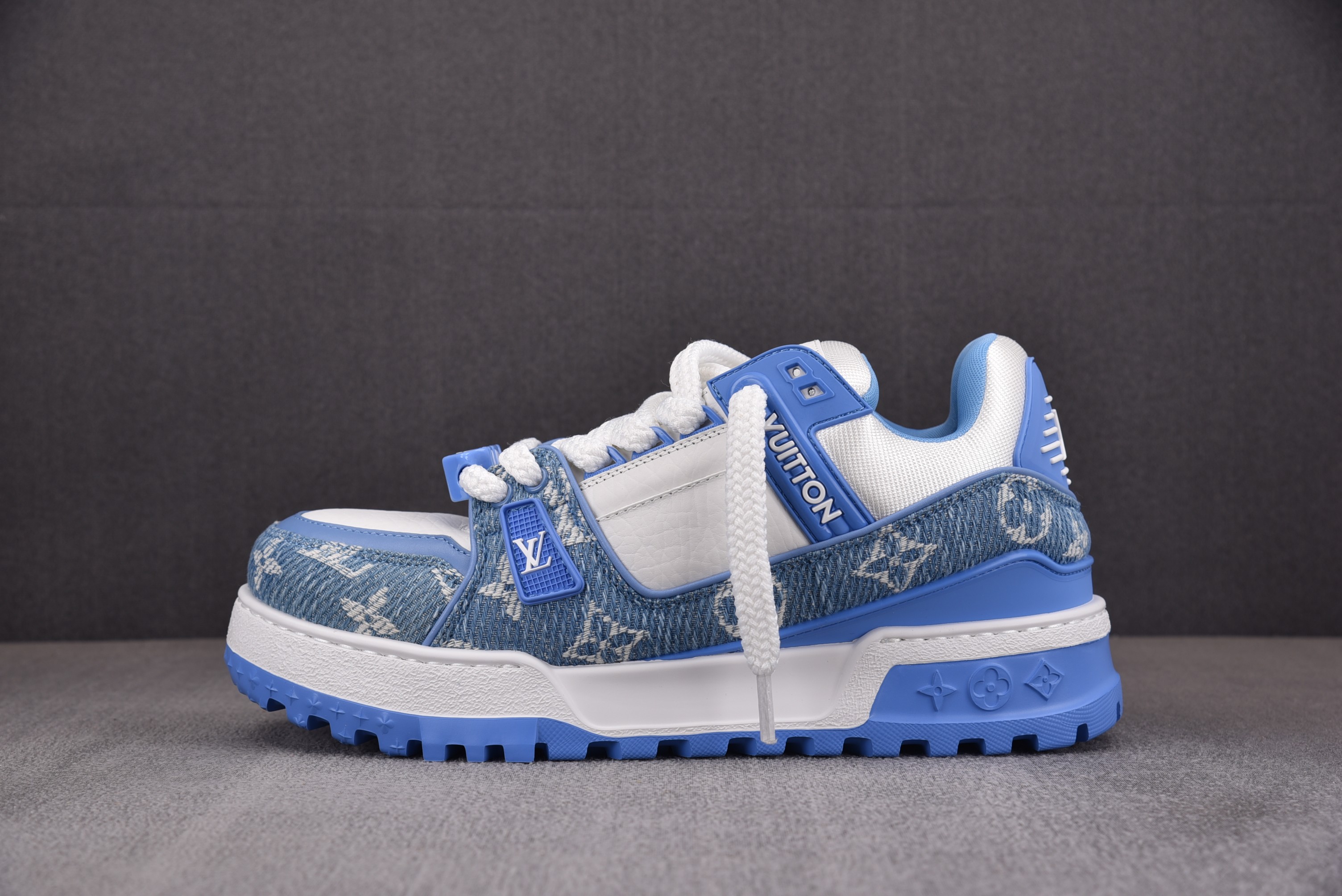 【BQ】LOUIS VUITTON Trainer Maxxi 路易威登 小胖丁 蓝白印花