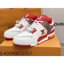 [152] 루이비통 모노그램 LV 54# 트레이너 배색 스니커즈 레드 LOUIS VUITTON