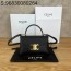 JXG 셀린느 가죽 골드 로고 니노백 스몰 21*13*7cm 블랙 Celine