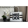 [JHL] 디올 MISS DIOR 북 토트백 36.6*27*16.5cm 화이트