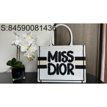 [JHL] 디올 MISS DIOR 북 토트백 36.6*27*16.5cm 화이트 Dior