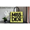 [JHL] 디올 MISS DIOR 양색 북 토트백 42*35*18cm 옐로우