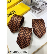 AGG 펜디 FF로고 타이 브라운 Fendi