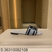 [QR 5009] 디올 MISS DIOR 자카드 슬리퍼 블루