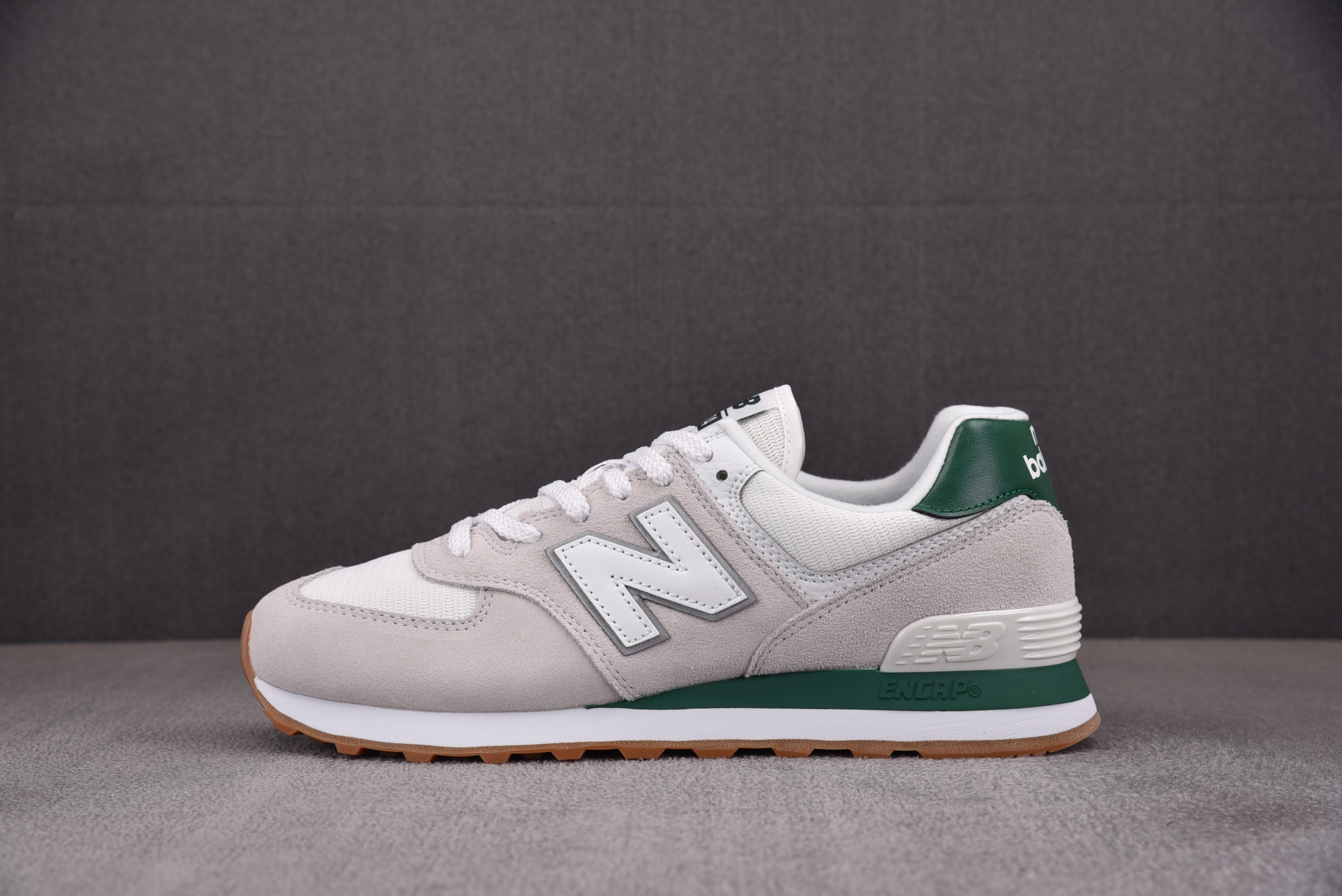 【纯原】New Balance 574 White Green Gum 米白绿 ML574TD2