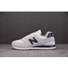 【纯原】New Balance 574 White Navy Gum 米白蓝 ML574TF2