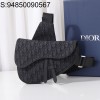 [JHL] 디올 오블리크 새들백 블랙 20*28.6*5cm Dior