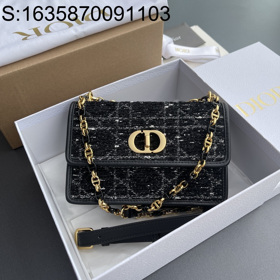 [JHL] 디올 미스 카로 크로스 백 블랙 18*12*5.5cm Dior