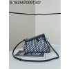 [니콜] 펜디 퍼스트 배색 편직 숄더백 24*9*18cm 블루 Fendi