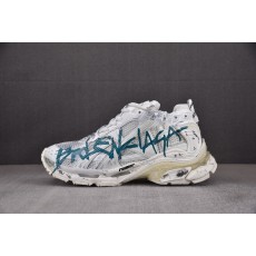 【VG】Balenciaga Runner 白色 蓝字涂鸦 발렌시아가