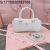 [JHL] 미우미우 레더 아르카디 토트백 5BB148 27*12*9cm 화이트 miumiu