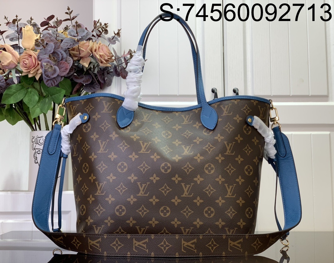 [88factory] 루이비통 네버풀 반둘리에 인사이드 아웃 M13753 블루 31*28*14cm LOUIS VUITTON