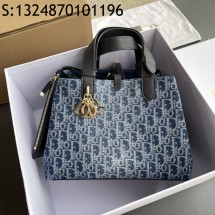 [JHL] 디올 오블리크 뚜주흐 데님 토트백 미듐 M2821 28.5*21.5*17cm Dior