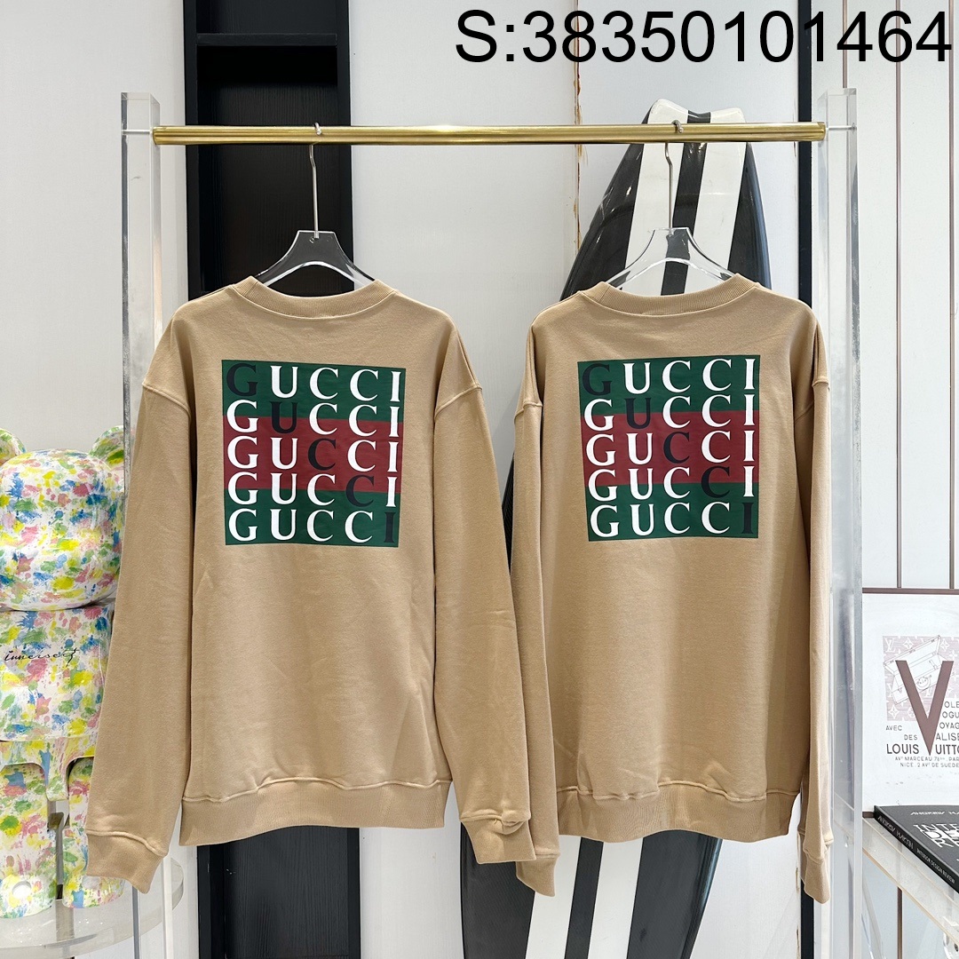 V공장 구찌 24FW 멀티 모노그램 맨투맨 카키 Gucci