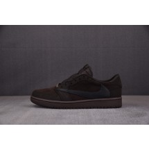 【FK】Air Jordan 1 Retro Low OG SP Travis Scott Velvet Brown 黑棕 DM7866-202