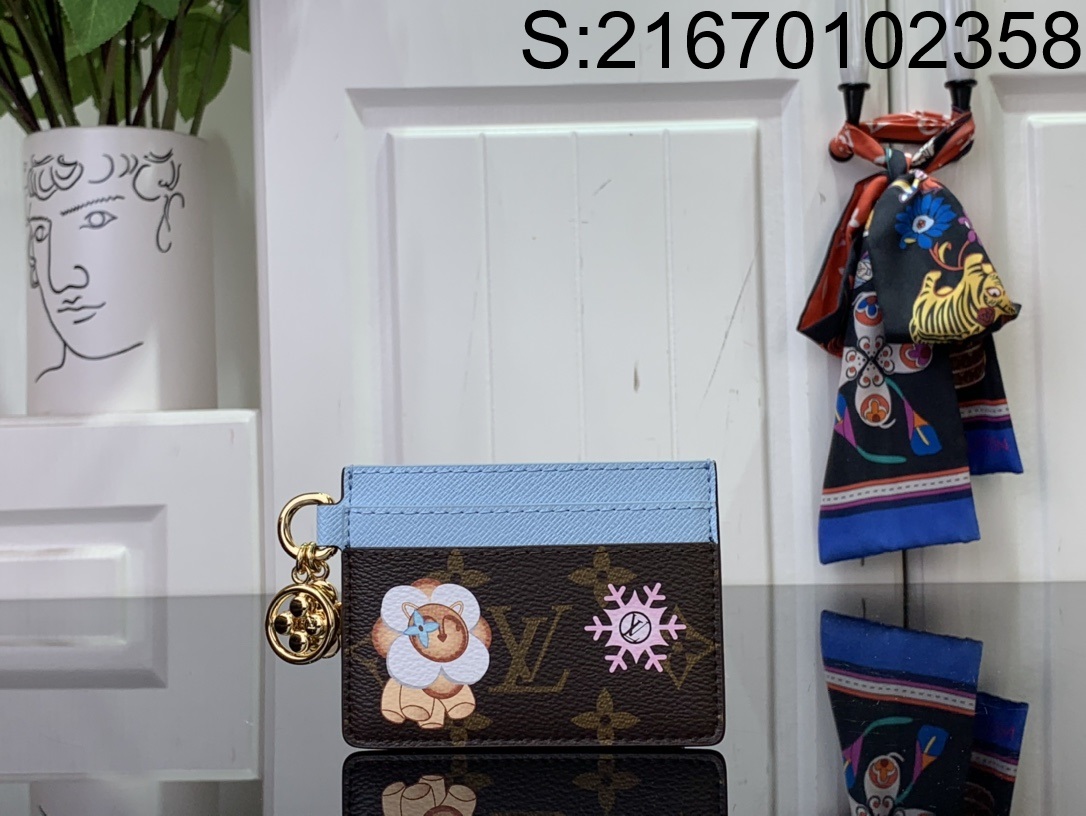 [88factory] 루이비통 LV CHARMS 눈송이 카드지갑 M12227 7.3*0.3*10.2cm