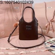 [JHL] 미우미우 모노그램 토트백 숄더백 5BA281 20*24cm 초콜릿 miumiu