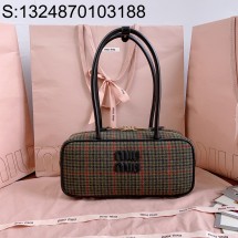 [JHL] 미우미우 하운드투스 볼링백 블랙 28*12*9cm 5BB147 miumiu