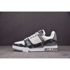 【BQ】LOUIS VUITTON Trainer 灰白印花 루이비통