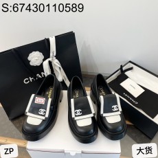 [DXJ] 샤넬 24SS 가죽 CC로고 팬더 배색 로퍼 6cm Chanel