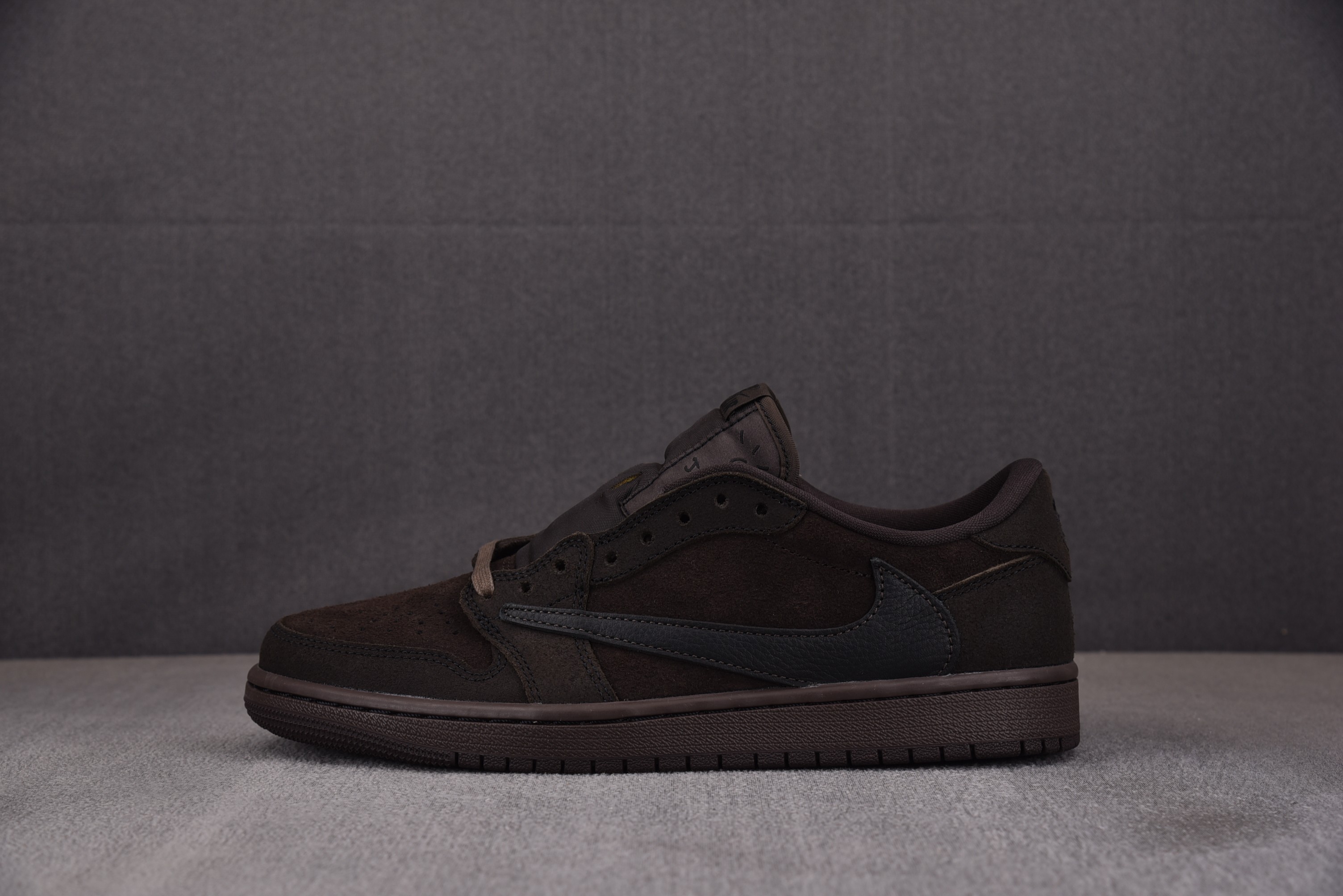 【PK】Air Jordan 1 Retro Low OG SP Travis Scott Velvet Brown 倒钩9.0 黑棕 DM7866-202