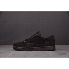 【PK】Air Jordan 1 Retro Low OG SP Travis Scott Velvet Brown 倒钩9.0 黑棕 DM7866-202