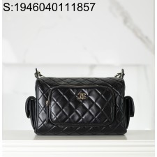 [JD] 샤넬 24K 램스킨 퀼팅 백 블랙 라지 18*24*17cm CHANEL