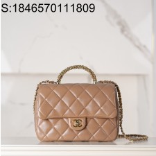 [JD] 샤넬 24B 플랩 체인 탑 핸들백 25*17*8cm 누드 CHANEL