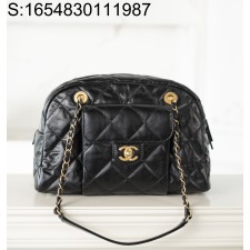 [JD] 샤넬 24A 금장 볼링백 라지 21*33*14.5cm 블랙 CHANEL