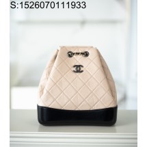 [JD] 샤넬 배색 가브리엘 백팩 베이지 블랙 23*22.5*10cm CHANEL