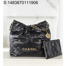 [JD] 샤넬 24B 금장 22백 35*37*7cm 블랙 스몰 CHANEL