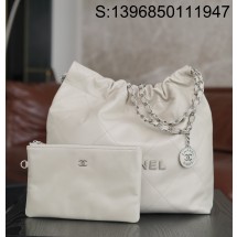 [JD] 샤넬 은장 22백 35*37*7cm 화이트 스몰 CHANEL