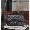 [JD] 샤넬 24B 플랩 체인 탑 핸들백 라지 25*17*8cm 블랙 CHANEL