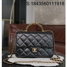 [JD] 샤넬 24B 플랩 체인 탑 핸들백 라지 25*17*8cm 블랙 CHANEL