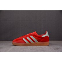 【TOP】AD Gazelle Indoor Better Scarlet Hazy Green (Women's) 红青色 IG6786 아디다스