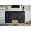 [JD] 샤넬 보이 빈티지 금장 캐비어 플랩백 12*20*8.5cm 블랙 스몰 CHANEL