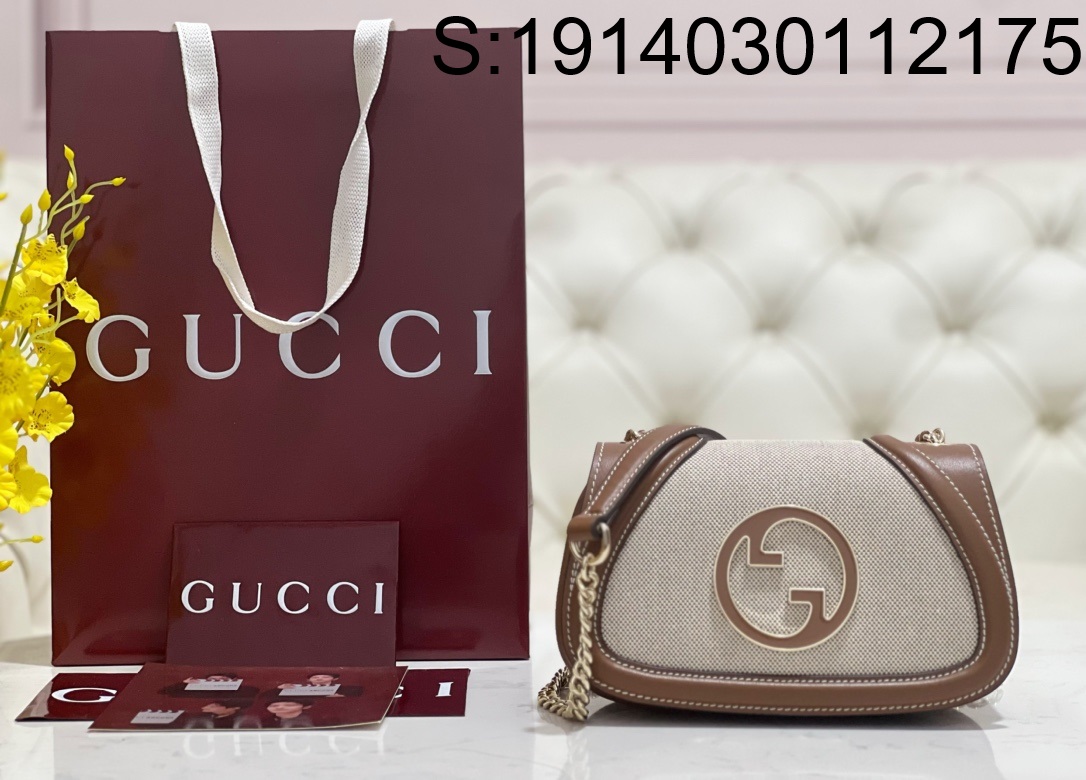 [JHL] 구찌 블론디 캔버스 이음 플랩 숄더백 815711 21.5*11*8cm 베이지 Gucci