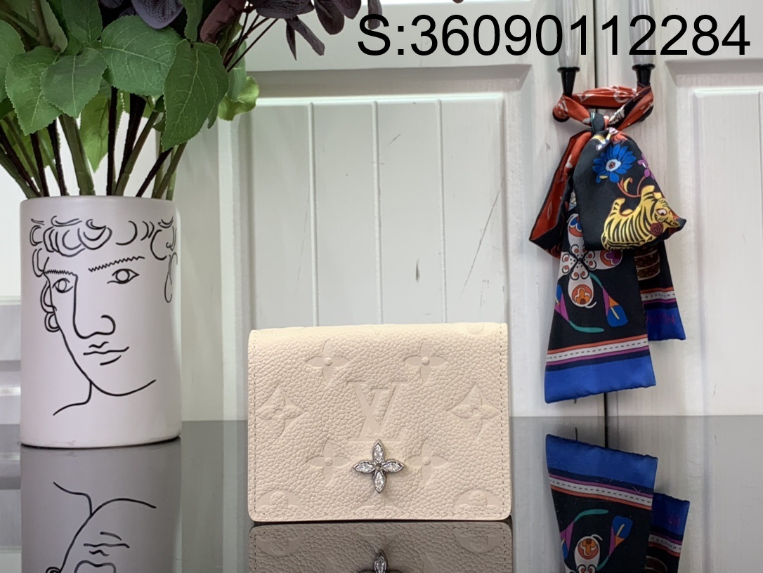 [88factory] 루이비통 비즈니스 카드 홀더 M12177 8*1*10.5cm 크림 LOUIS VUITTON