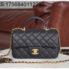 [JD] 샤넬 21SS 클래식 CF 금장 핸들 플랩백 블랙 20*13*9cm CHANEL