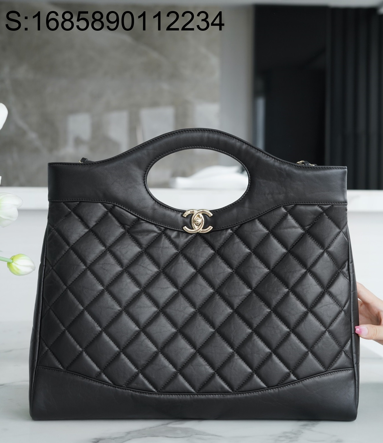 [JD] 샤넬 23A 금장 31백 라지 37*39*8cm 블랙 CHANEL