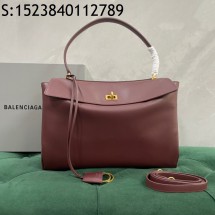 [dxg] 발렌시아가 미듐 골드 버클 로데오 백 35*23.3*10.9cm 와인 balenciaga