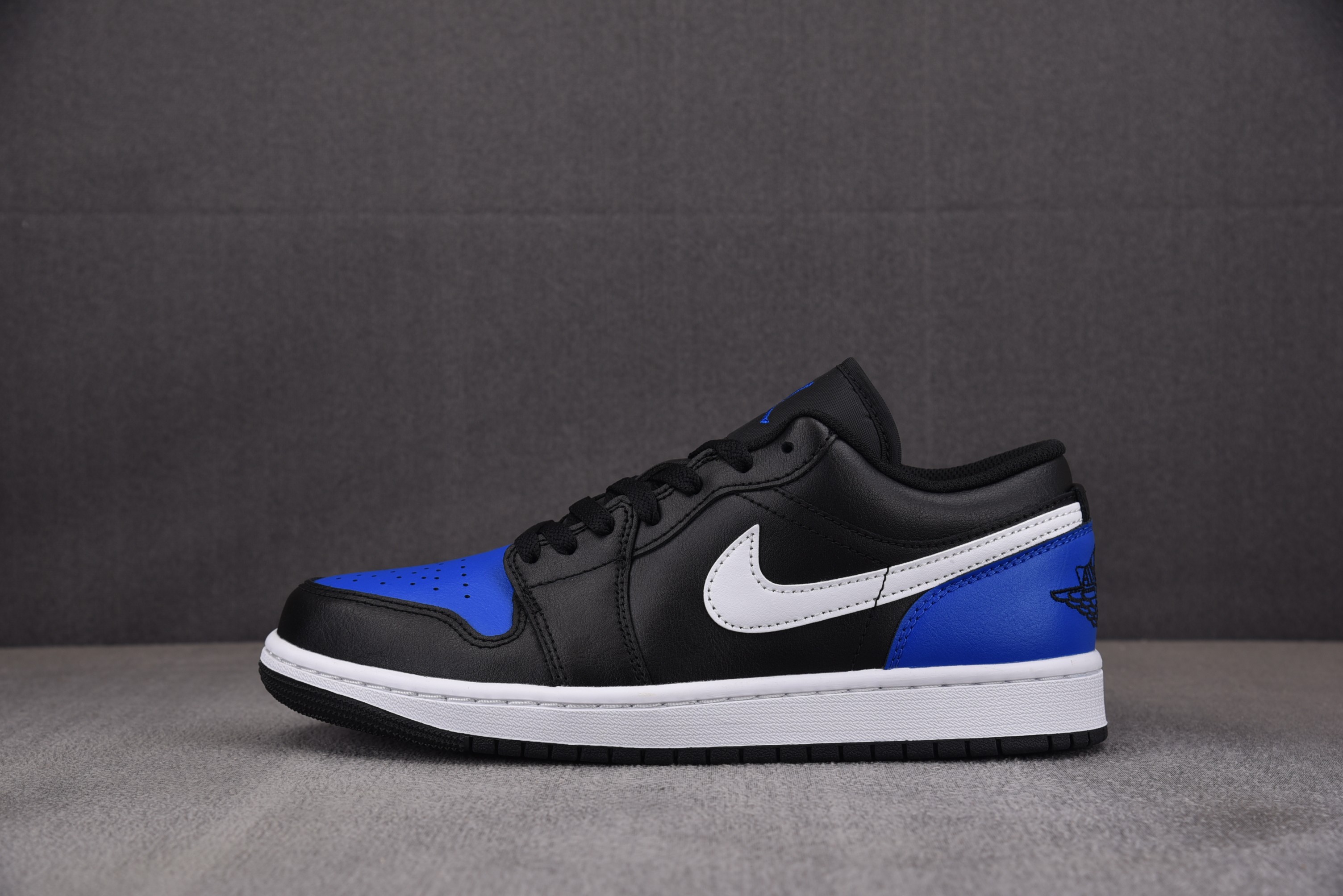 【CJ】Air Jordan 1 Low Black Royal Toe 黑蓝脚趾 553558-042 나이키