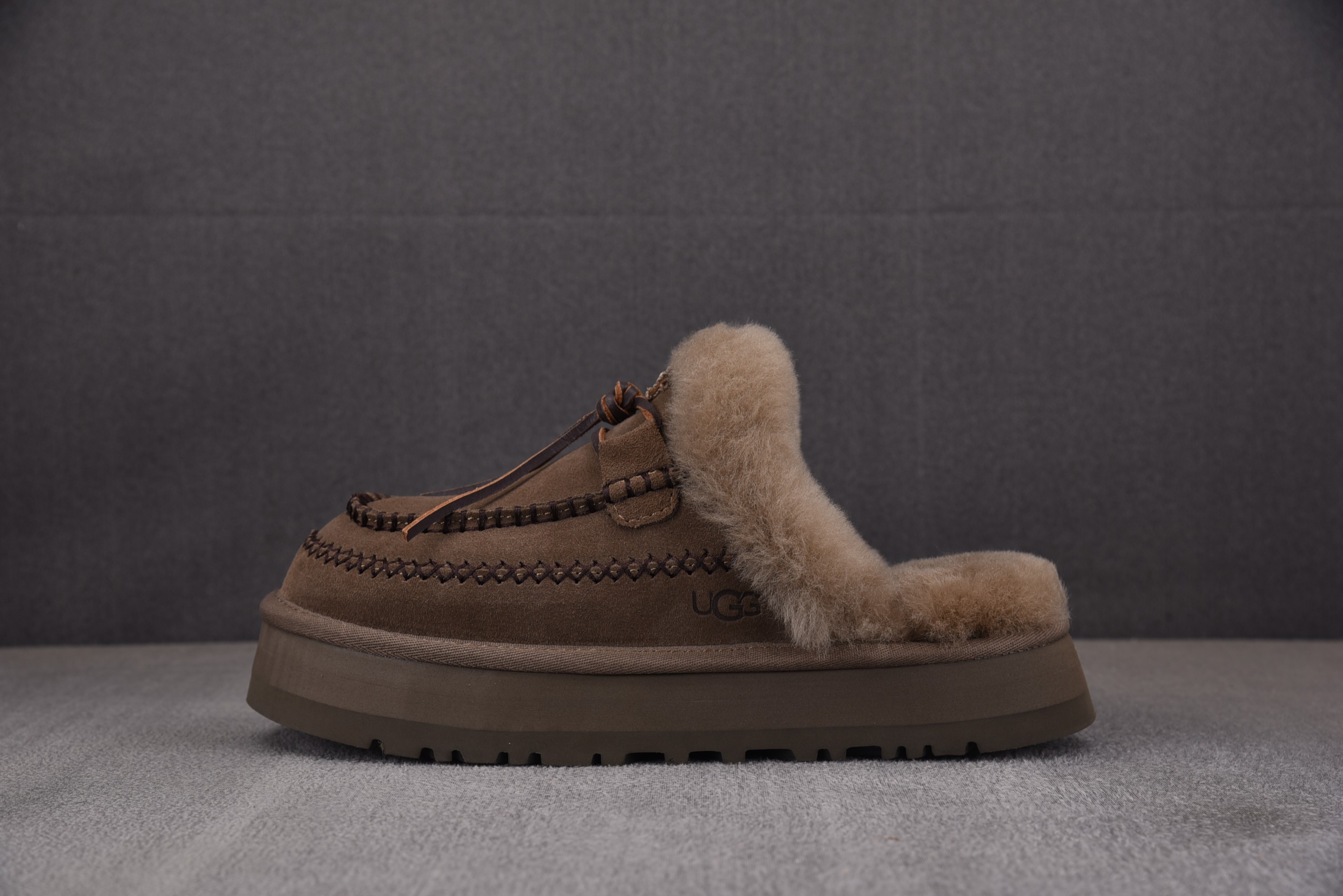 UGG Disquette Alpine Slipper Hickory (Women's) 胡桃木色 1158260-HCK 어그