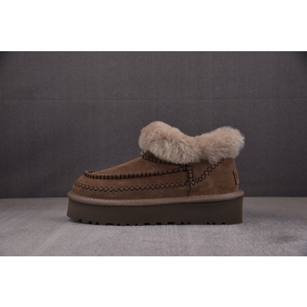 UGG Classic Ultra Mini Alpine Boot 3 Centimeters Hickory(Women's) 胡桃木色 1158224-3 어그