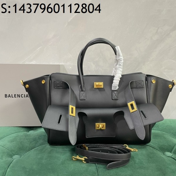 [dxg] 발렌시아가 금장 Bel 에어 토트백 29.5*20.3*11.9cm 스몰 블랙 balenciaga