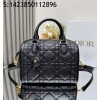 [JHL] 디올 까나쥬 그루브 25 볼링백 25*19*16cm 블랙 Dior