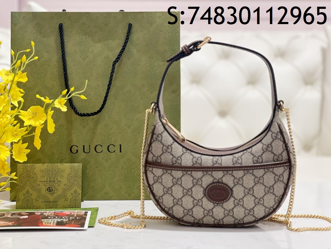 [JHL] 구찌 GG 하프문 숄더백 726843 21.5*11*5cm Gucci