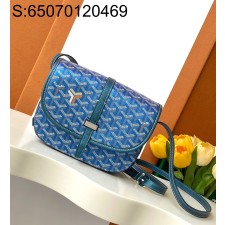 [리미티드] 고야드 벨베데르 메신저백 블루 16*7*22cm Goyard