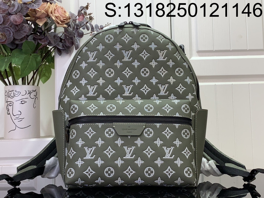 [88factory] 루이비통 디스커버리 백팩 M12463 29*38*20cm 라이트 올리브 LOUIS VUITTON